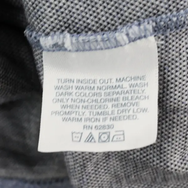 Lands' End Men's Turtleneck Sweater M Light Blue Gray 100% Cotton D-KN1012
