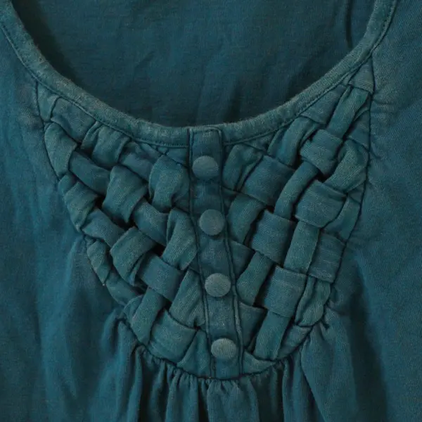 St. John's Bay Women's XL Forest Green 3/4 Sleeve Top