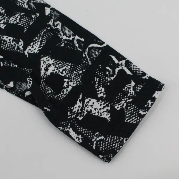Nike Women's Medium Activewear Leggings Black White Abstract Geometric Print