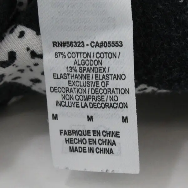 Nike Women's Medium Activewear Leggings Black White Abstract Geometric Print