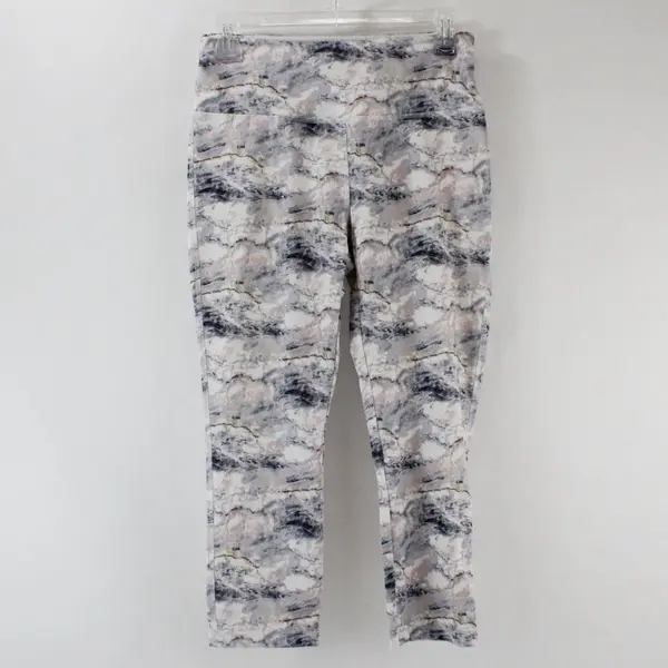 Cali Active Women's Medium Pastel Marble Print Capri Leggings
