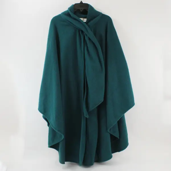 Katherine Bishop Women's Forest Green Fleece Shawl One Size