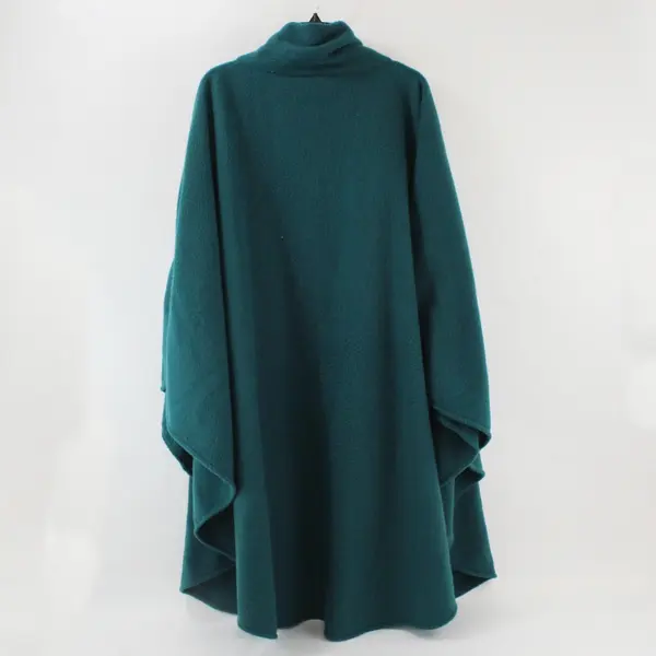 Katherine Bishop Women's Forest Green Fleece Shawl One Size