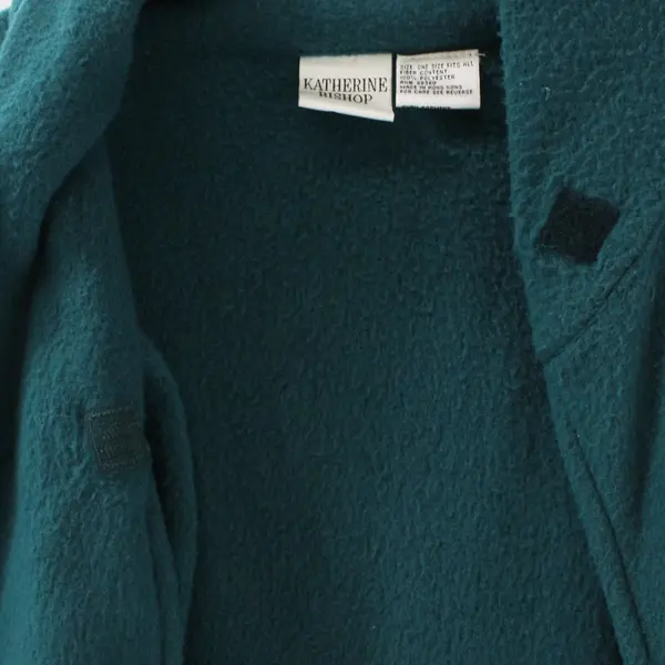 Katherine Bishop Women's Forest Green Fleece Shawl One Size