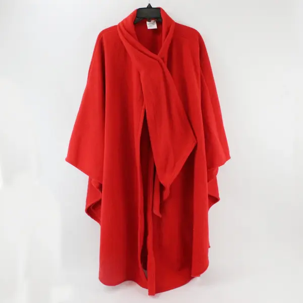 Katherine Bishop Women's Bright Red Fleece Shawl One Size