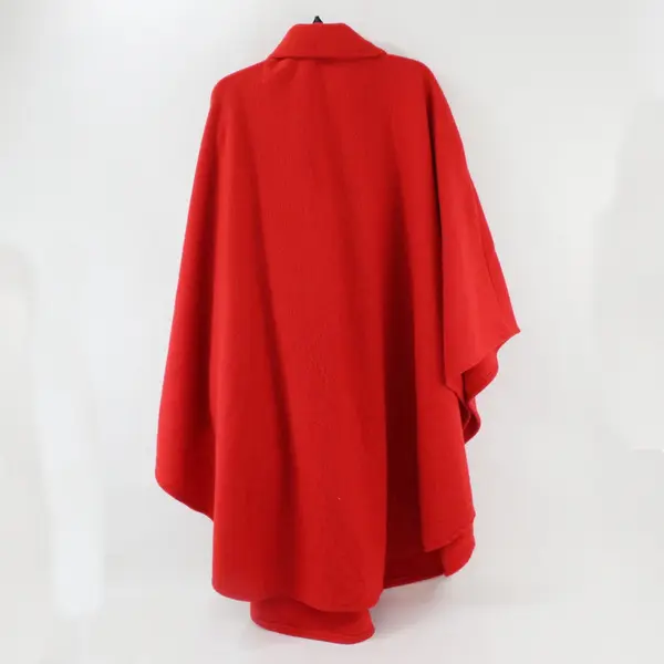 Katherine Bishop Women's Bright Red Fleece Shawl One Size