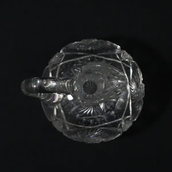 American Brilliant Cut Glass Cruet Decanter 5 in Clear