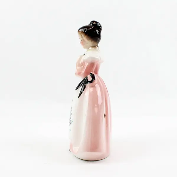 Vintage 1950s Enesco Pink Prayer Lady Egg Timer Figurine Missing Hourglass