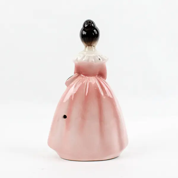 Vintage 1950s Enesco Pink Prayer Lady Egg Timer Figurine Missing Hourglass