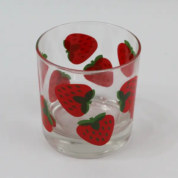 Lot Of 10 Indiana Glass Colony Strawberry Drinking Glass Tumblers 3.5" Tall