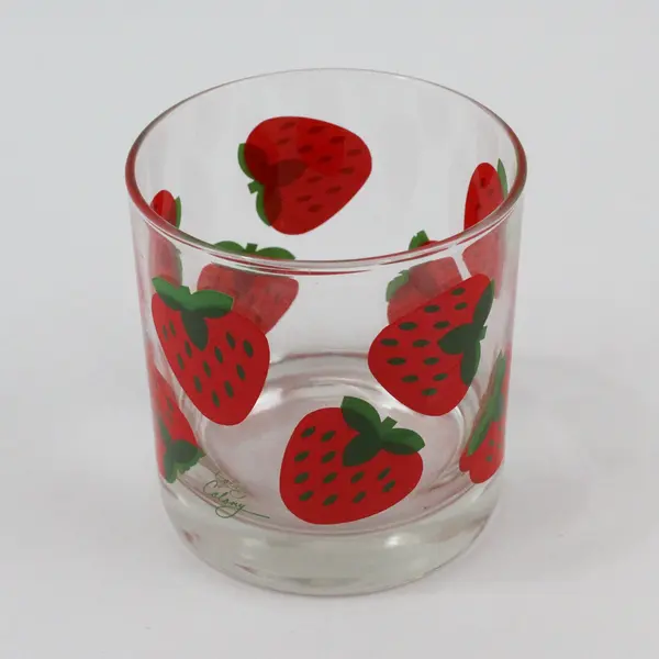 Lot Of 10 Indiana Glass Colony Strawberry Drinking Glass Tumblers 3.5" Tall