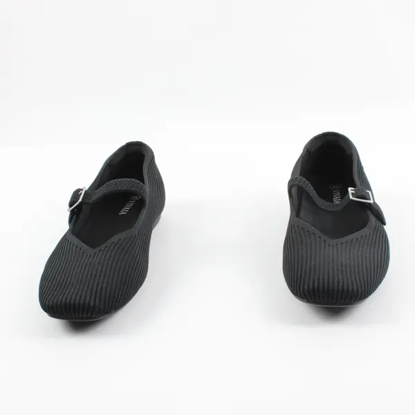VIVAIA Margot Women's Square-Toe Mary Jane Ballet Flats Black Size 8