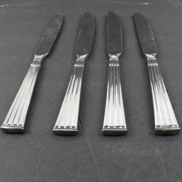 Pfaltzgraff Savannah Stainless Steel Modern Solid Knives Set of 4