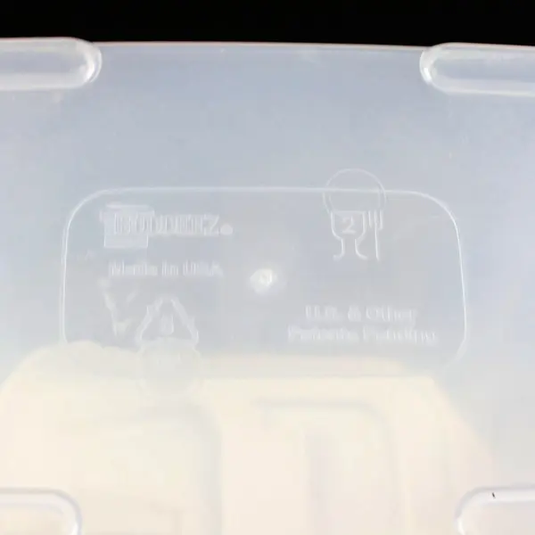 Buddeez Clear Plastic Food Container Dispenser 9 x 4.5 x 9.5 in