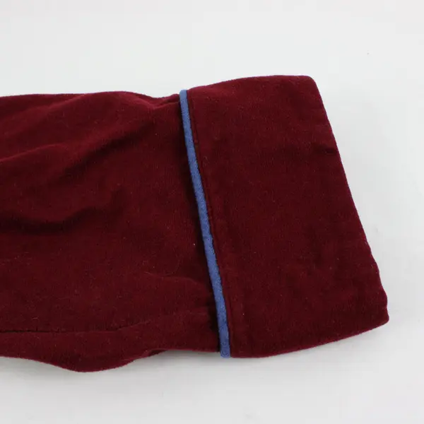 Man At Home Men's Large Red Blue Housecoat Robe Sleepwear
