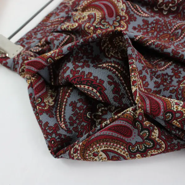 Anne Klein Paisley Midi Skirt Women's Size 6 Red Blue