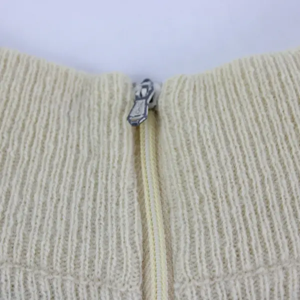 Banff Cream Knit Dickie Collar One Size
