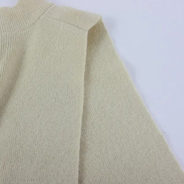Banff Cream Knit Dickie Collar One Size
