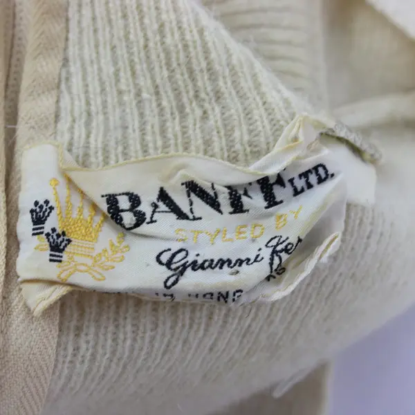 Banff Cream Knit Dickie Collar One Size