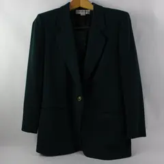 Jones New York Vintage Women's Forest Green Skirt Suit Set Size 10