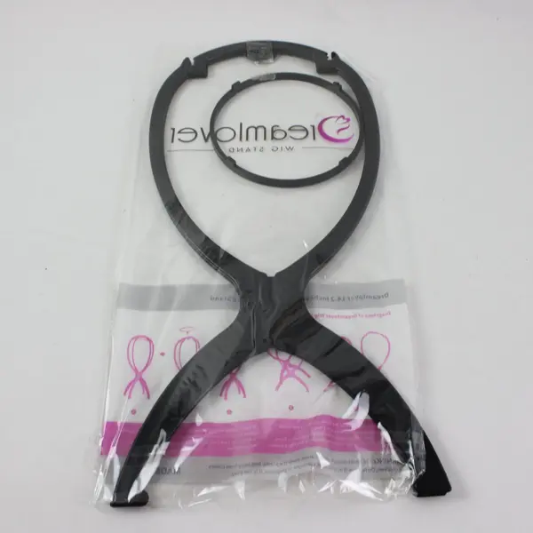 Lot of 2 Dreamlover Black Collapsible Wig Stands 14.2 Inch
