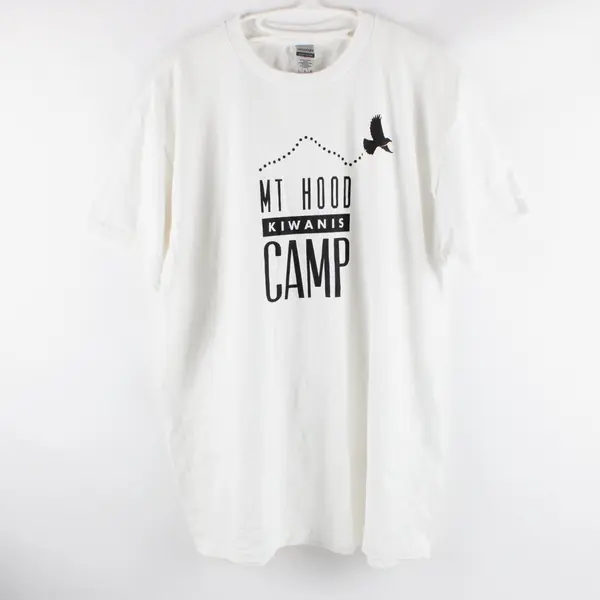 Gildan Mt. Hood Kiwanis Camp Men's Large White T-Shirt