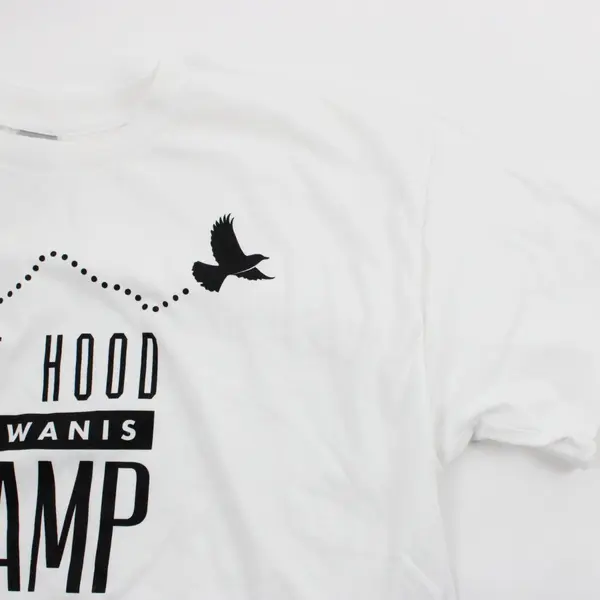 Gildan Mt. Hood Kiwanis Camp Men's Large White T-Shirt