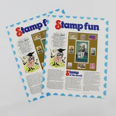 Lot of 2 Stamp Fun 1980 Newsletters For Stamp Collectors USPS