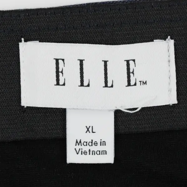 Elle Women's Navy Blue Knee-Length Pencil Skirt Elastic Waist Size XL