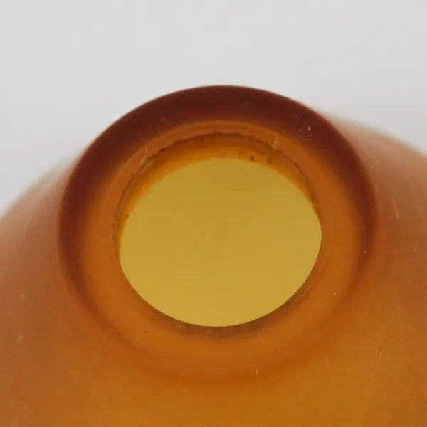 5 Amber Cone Shaped Light Fixture or Pendant Glass Shades 7/8 Inch Top Opening