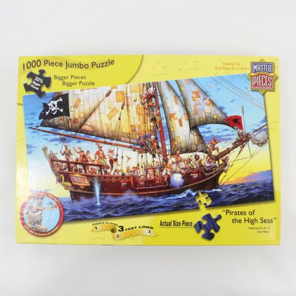 MasterPieces Pirates of the High Seas 1000-Piece Jumbo Puzzle 70219 Don Maitz