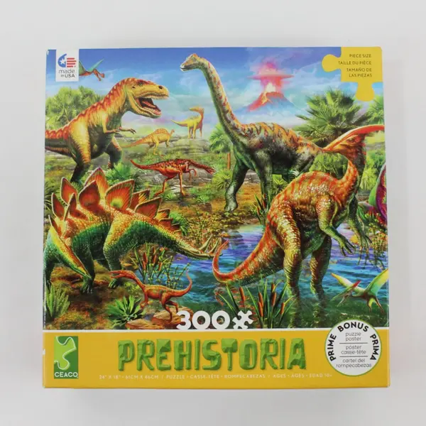 Ceaco Prehistoria Adrian Chesterman 300pc Puzzle 2019 MPN 2229-6 Complete
