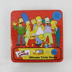 The Simpsons Ultimate Trivia Game in Metal/Tin Box Vintage 2001, #42999 complete