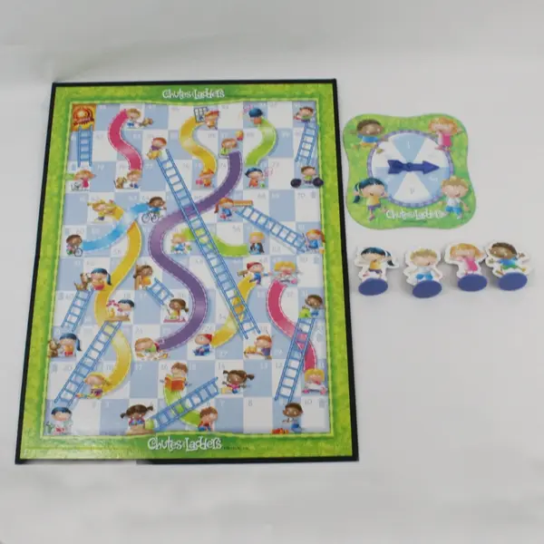 Hasbro Chutes and Ladders Board Game Preschool Ages 3+, #04555 complete 