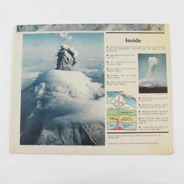 1980 Mt. St. Helens Diary 1st 20 Days Columbian Newspaper Vancouver Washington