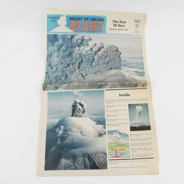 1980 Mt. St. Helens Diary 1st 20 Days Columbian Newspaper Vancouver Washington
