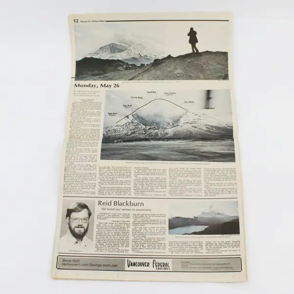1980 Mt. St. Helens Diary 1st 20 Days Columbian Newspaper Vancouver Washington