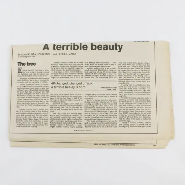 Oregonian Newspaper Mount St Helens Special Report Oct 27 1980