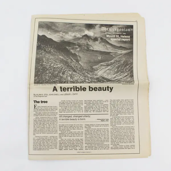 Oregonian Newspaper Mount St Helens Special Report Oct 27 1980