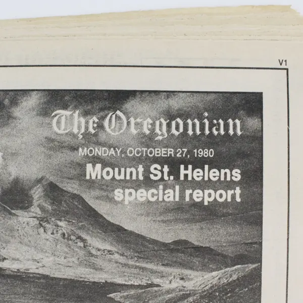 Oregonian Newspaper Mount St Helens Special Report Oct 27 1980