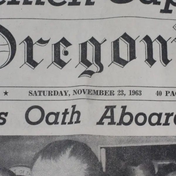 Vintage Oregonian JFK Assassination Newspaper November 23 1963