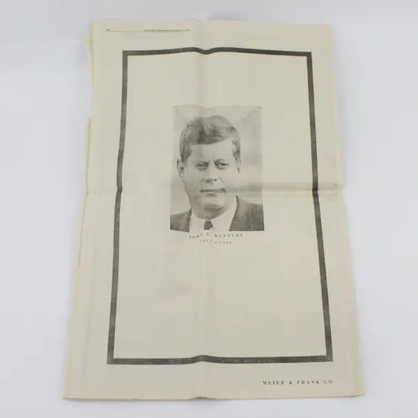 Vintage Oregonian JFK Tributes Newspaper November 24 1963
