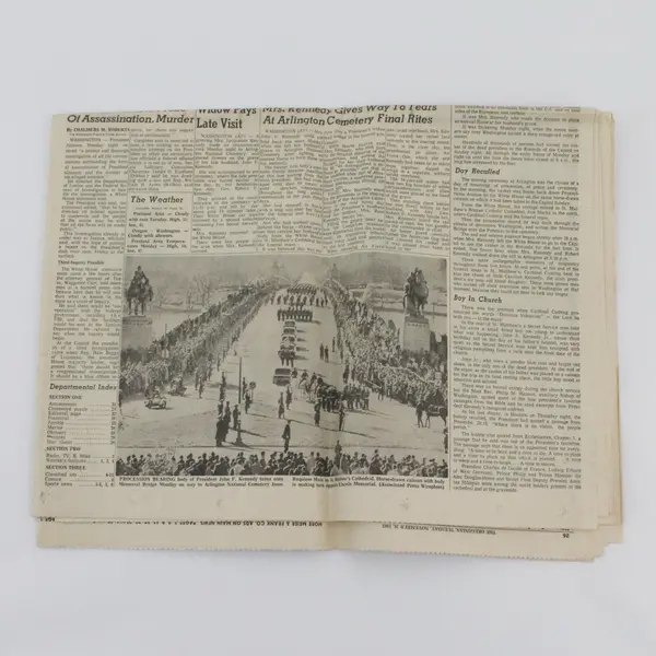 Vintage Oregonian JFK Funeral Newspaper November 26 1963