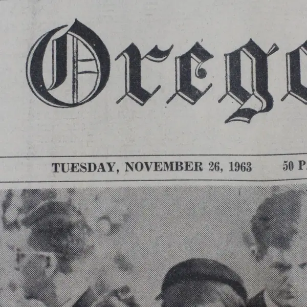Vintage Oregonian JFK Funeral Newspaper November 26 1963