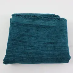 Teal Ribbed Textured Fabric Material for Sewing Crafts Upholstery
