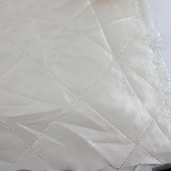Off-White Ivory Diamond Pattern Fabric Piece