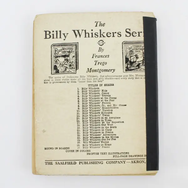 Antique Billy Whiskers Frances Trego Montgomery Popular Edition 1902 Acceptable