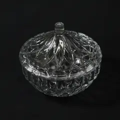 KIG Impressed Floral Pattern Candy Dish And Lid