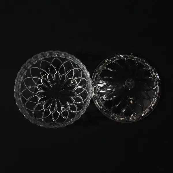 KIG Impressed Floral Pattern Candy Dish And Lid