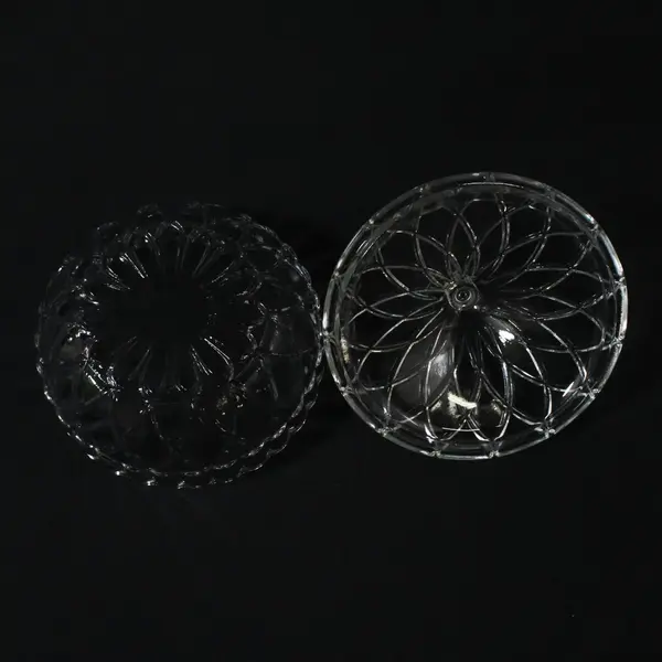 KIG Impressed Floral Pattern Candy Dish And Lid